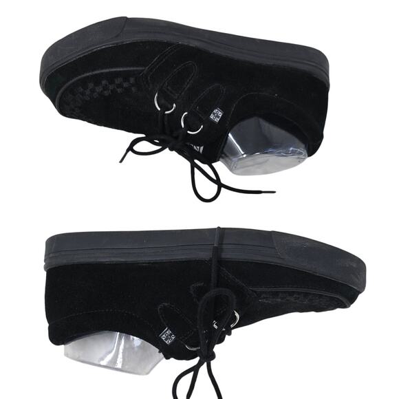 TUK/ T.U.K Suede Leather Creeper Black Goth Punk Grunge Sneakers M 7 - W 9 - Picture 4 of 8